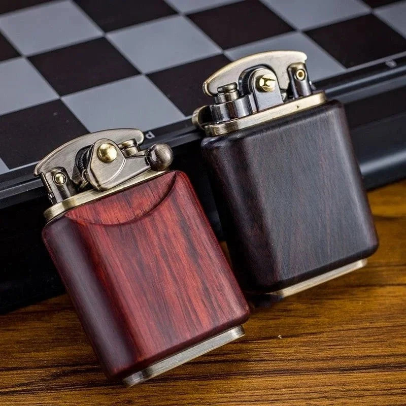 Kerosene Lighter Wood Finish Retro Design
