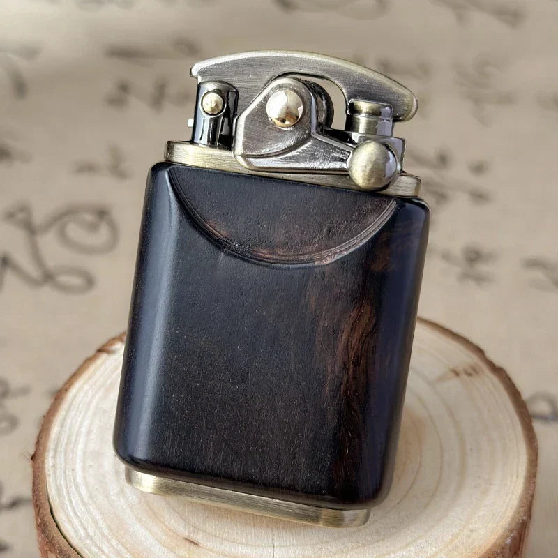 Kerosene Lighter Wood Finish Retro Design
