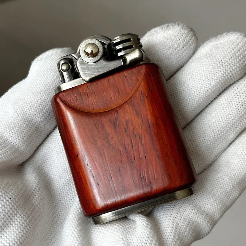 Kerosene Lighter Wood Finish Retro Design