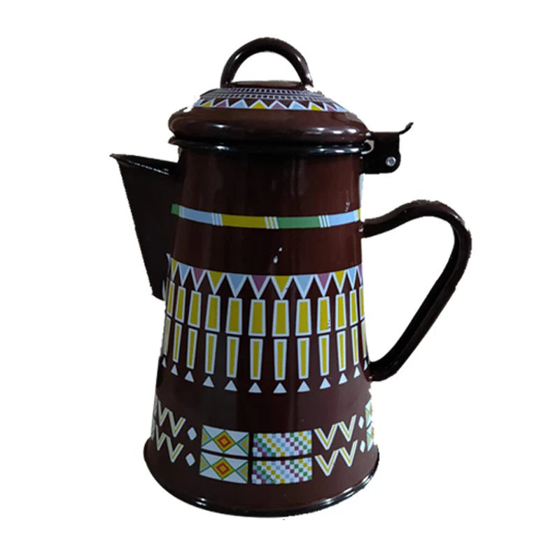 Kettle Enamel Stovetop Compatible Ergonomic Handle