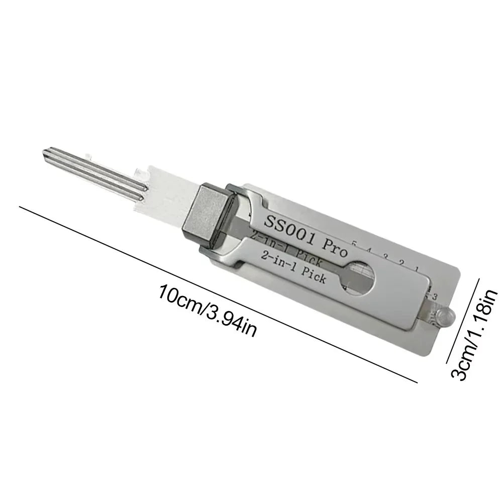 Key Decoder & Lock Pick Tool Stainless Steel O-Ring