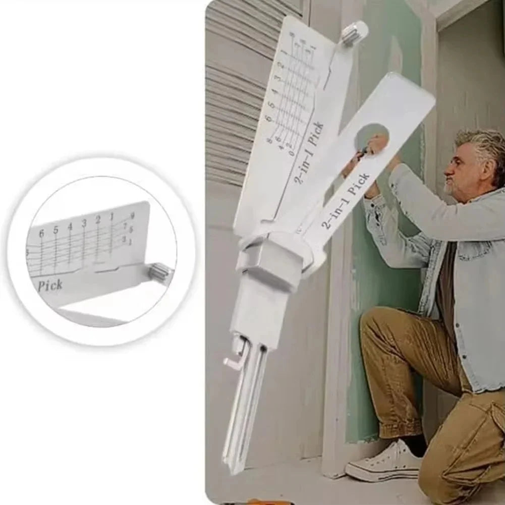 Key Decoder & Lock Pick Tool Stainless Steel O-Ring