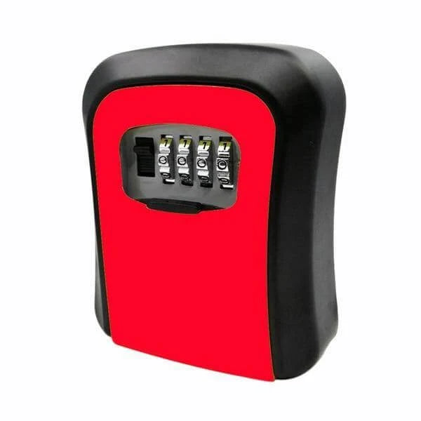 Key Lock Box 4-Digit Combination Weather-Resistant Wall-Mounted