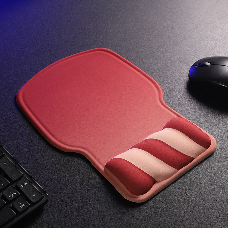 Keyboard Wrist Rest Silicone Wave Design Ergonomic Support Wipe-Clean Surface