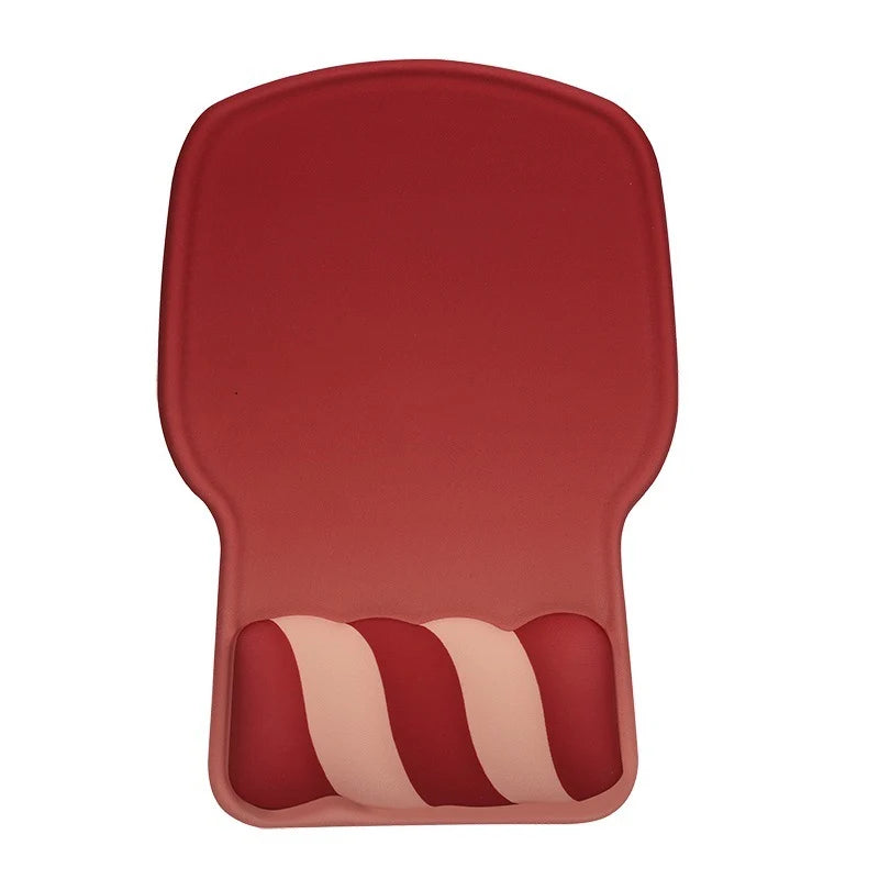 Keyboard Wrist Rest Silicone Wave Design Ergonomic Support Wipe-Clean Surface