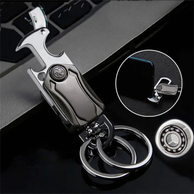 Keychain 360-Degree Rotating Multifunctional Aluminum Alloy