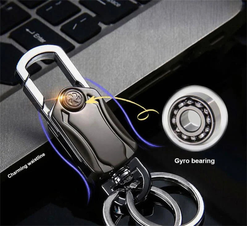 Keychain 360-Degree Rotating Multifunctional Aluminum Alloy
