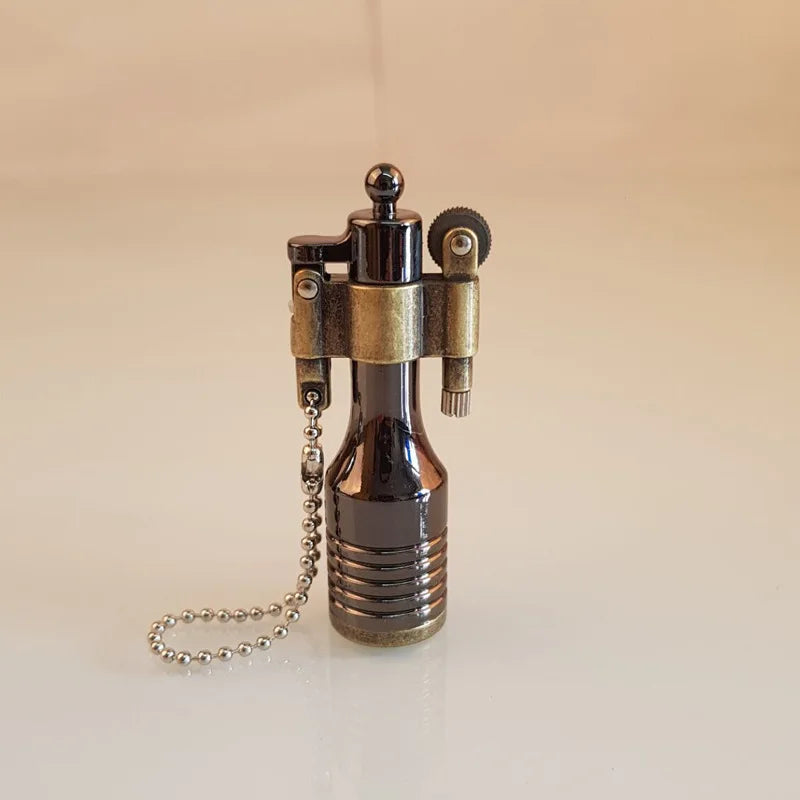 Keychain Lighter Compact Metal Retro Design
