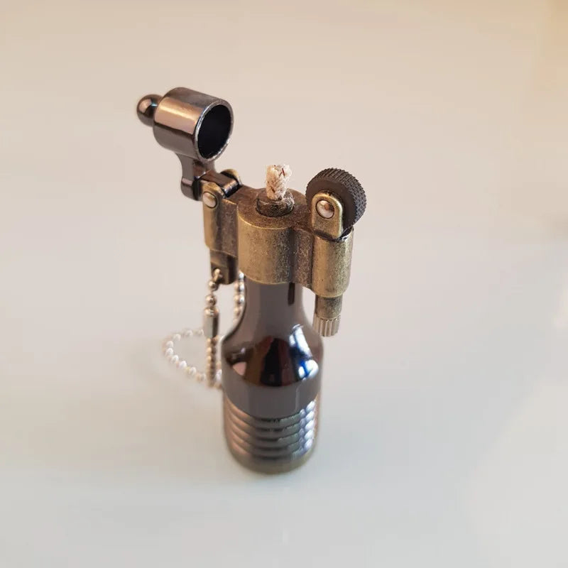 Keychain Lighter Compact Metal Retro Design