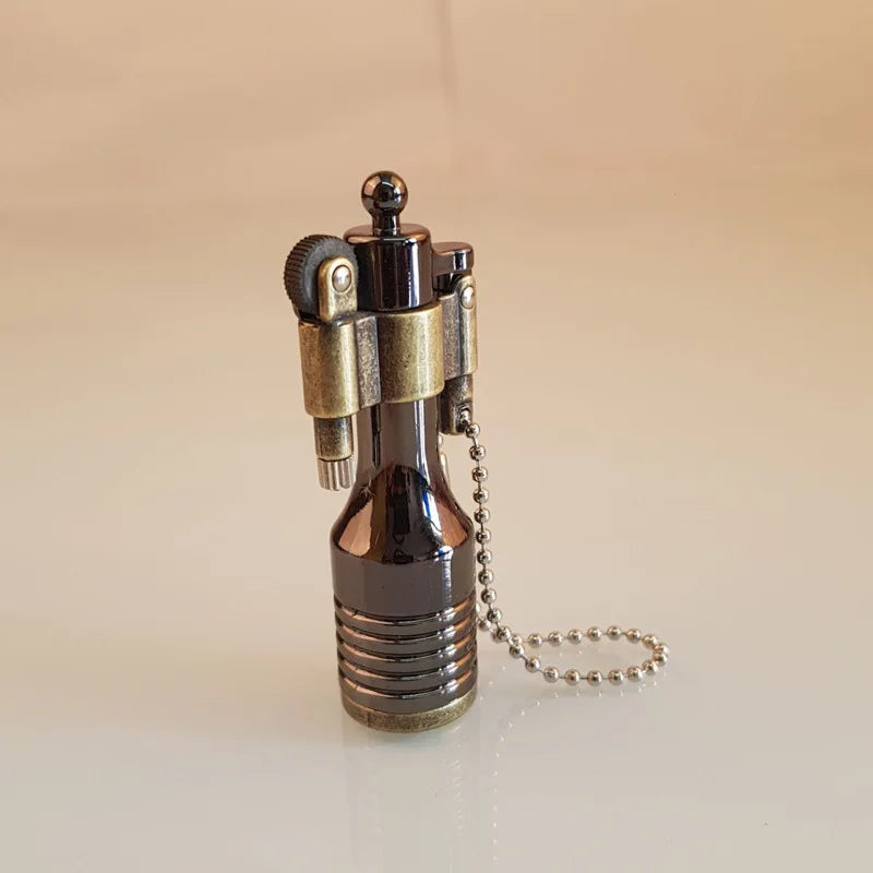 Keychain Lighter Compact Metal Retro Design