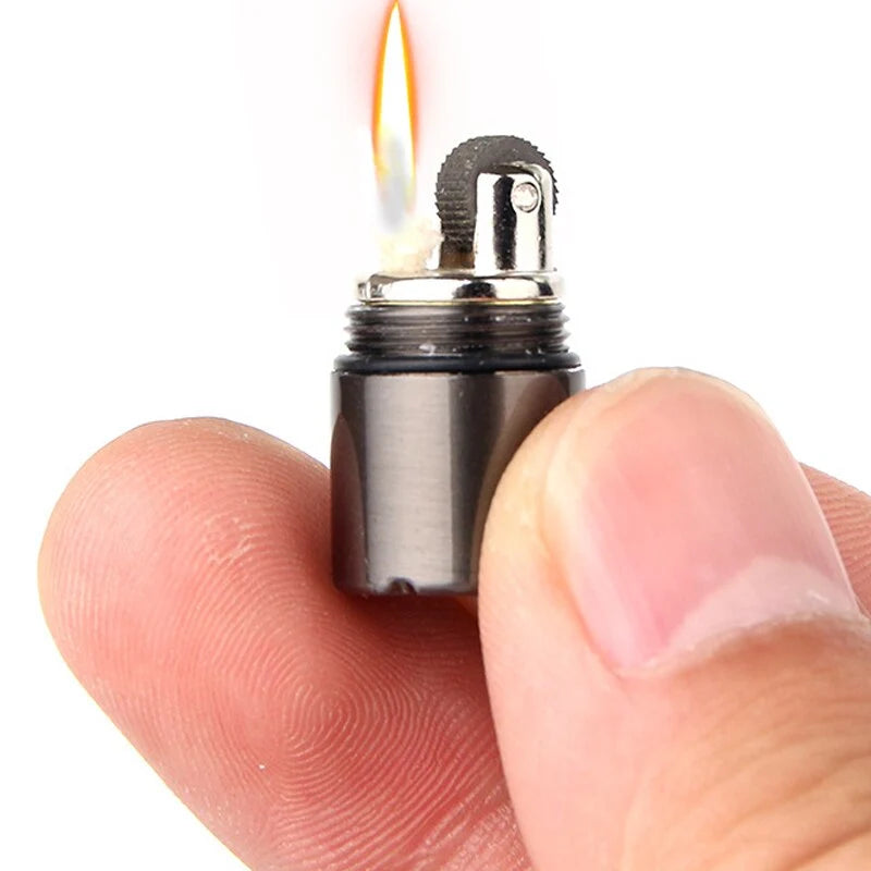 Keychain Lighter Refillable Waterproof Metal