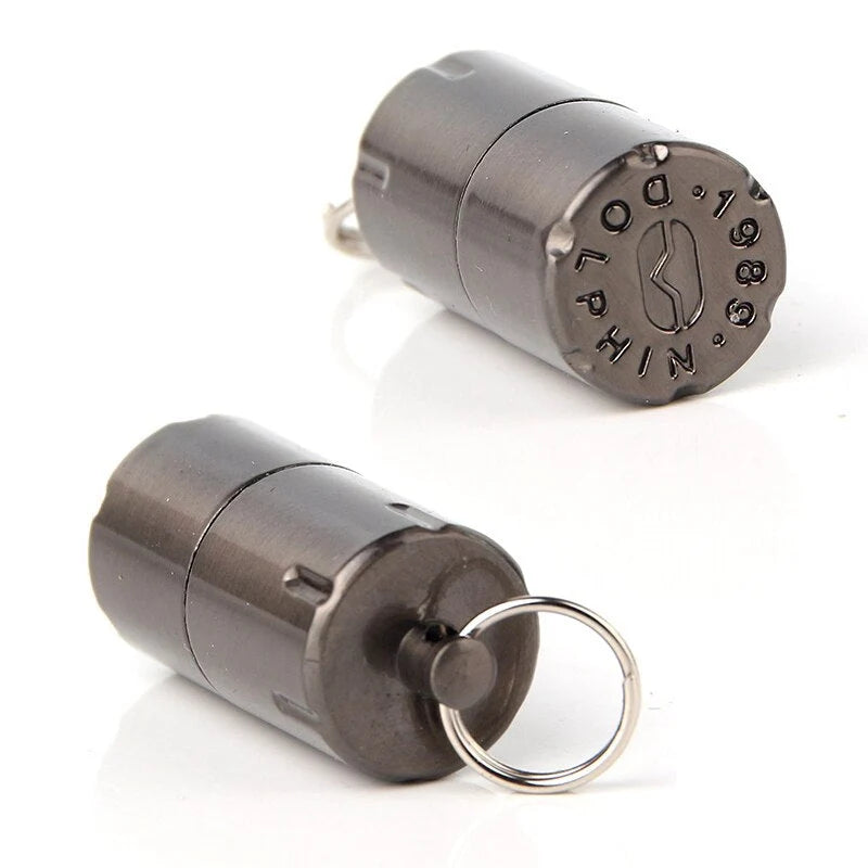 Keychain Lighter Refillable Waterproof Metal