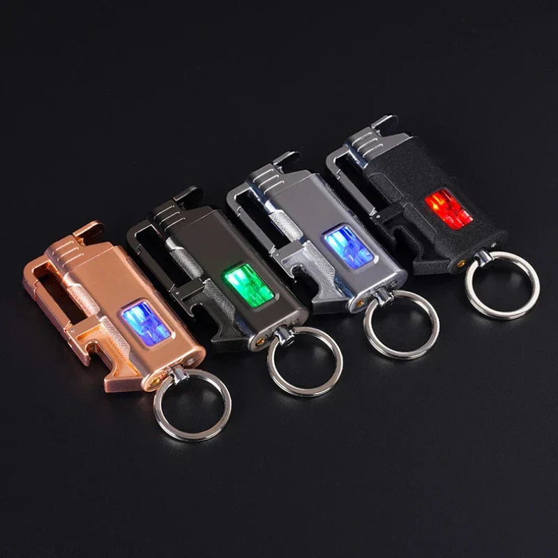 Keychain Lighter Windproof Built-In Bottle Opener