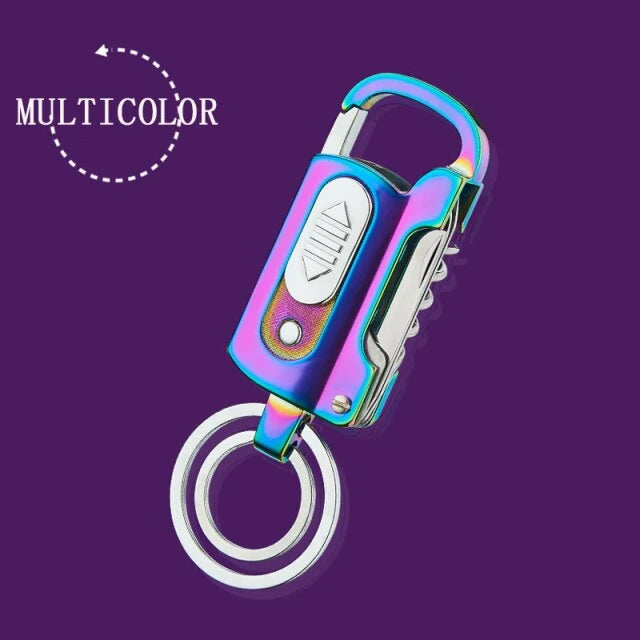 Keychain Lighter Windproof USB Rechargeable Multi-Tool