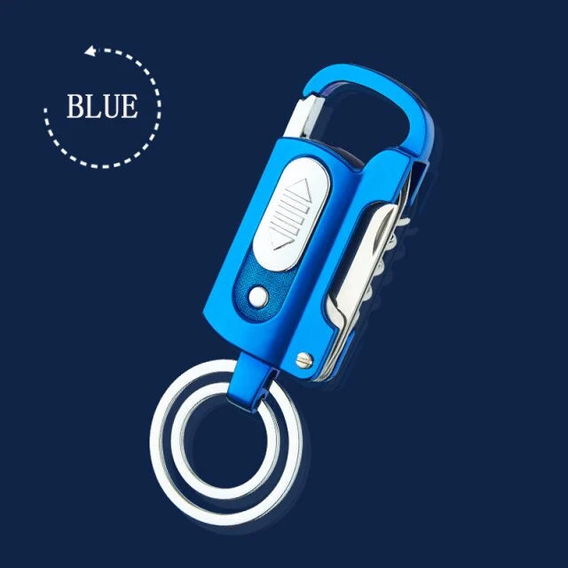 Keychain Lighter Windproof USB Rechargeable Multi-Tool