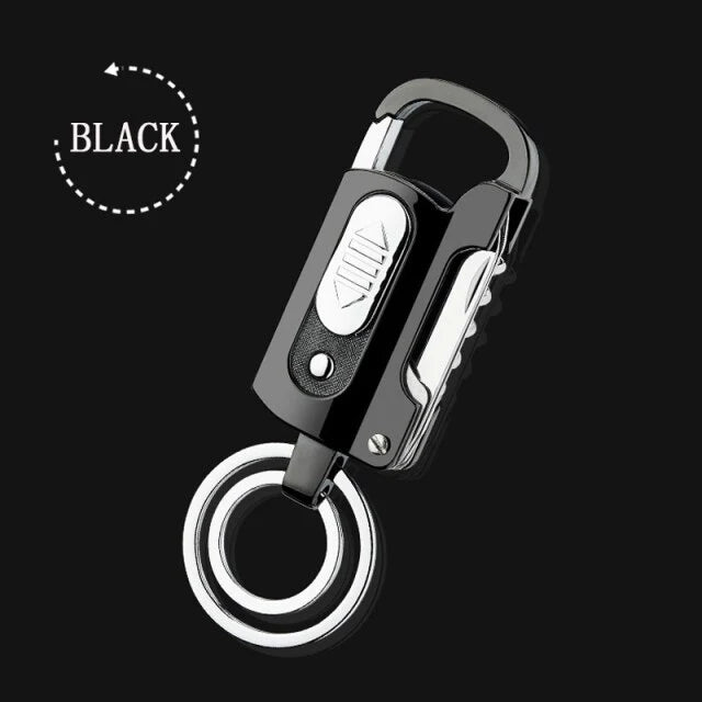 Keychain Lighter Windproof USB Rechargeable Multi-Tool