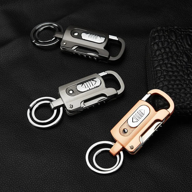 Keychain Lighter Windproof USB Rechargeable Multi-Tool