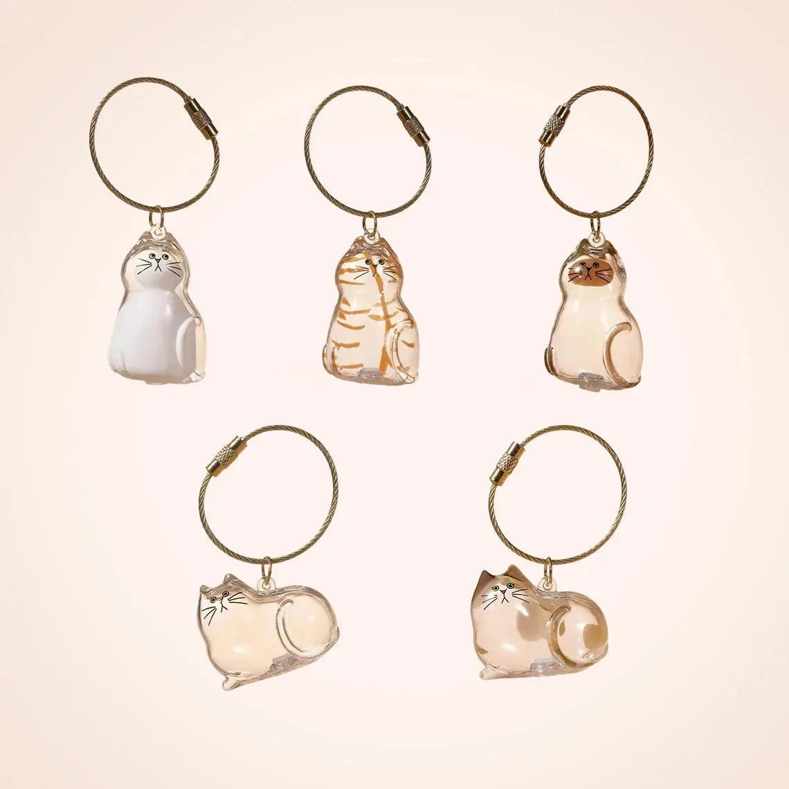 Keychain Pet Fur Keepsake Clear Capsule