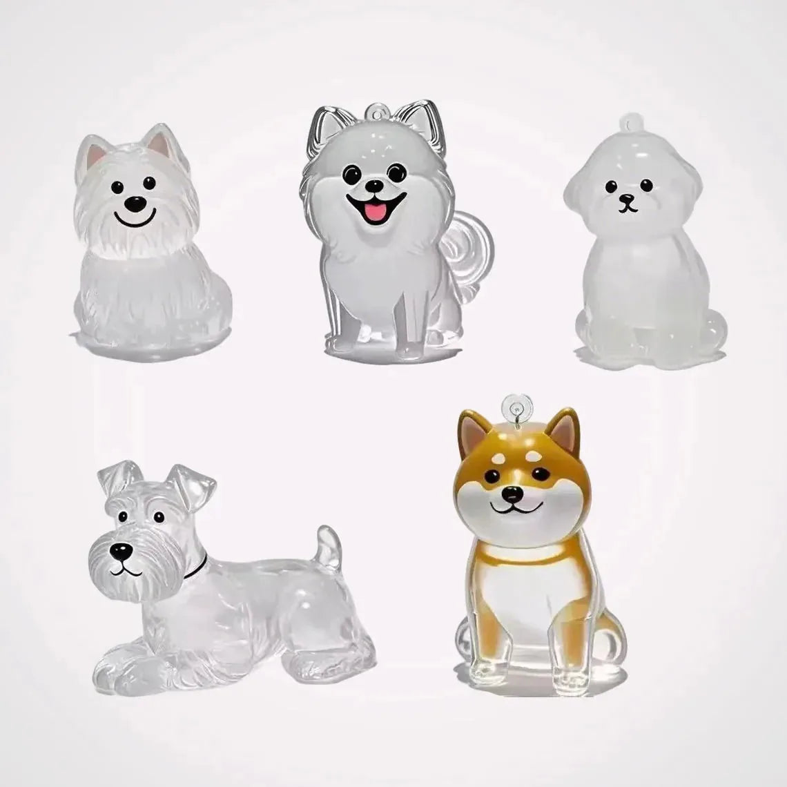 Keychain Pet Fur Keepsake Clear Capsule