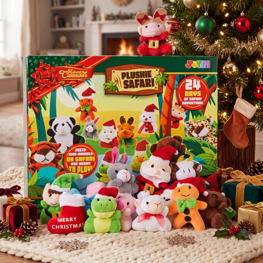 Kids Advent Calendar 24 Mini Plush Animals