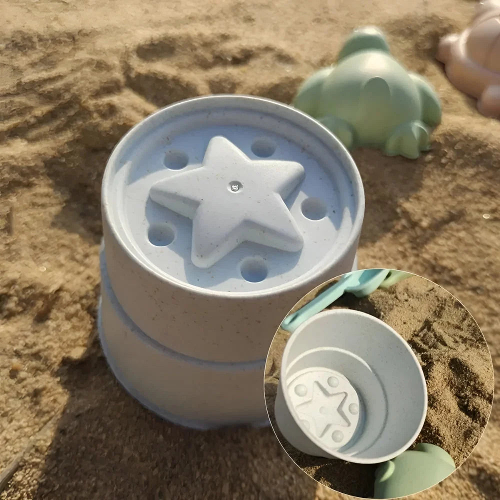 Kids Beach Bucket Collapsible Silicone Dishwasher Safe