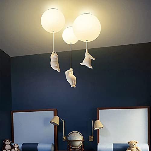 Kids Ceiling Light Balloon Bear Soft Glow
