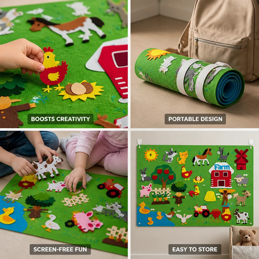 Kids Game Board Portable & Interactive Screen-Free