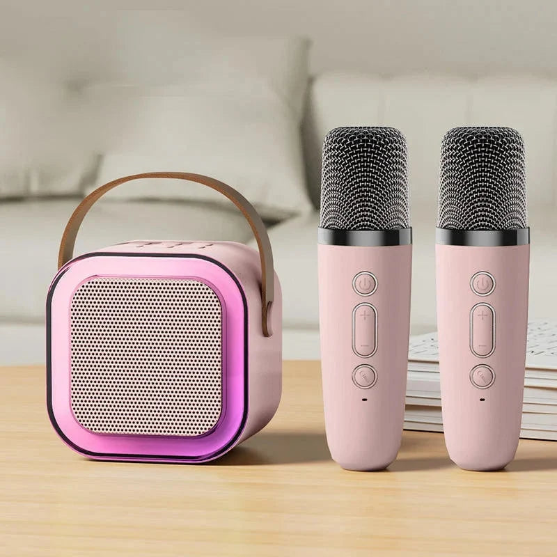 Kids Karaoke Machine Bluetooth Two Wireless Microphones