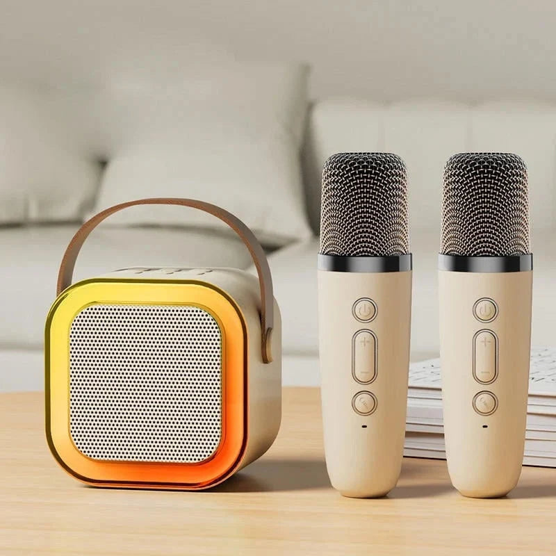 Kids Karaoke Machine Bluetooth Two Wireless Microphones