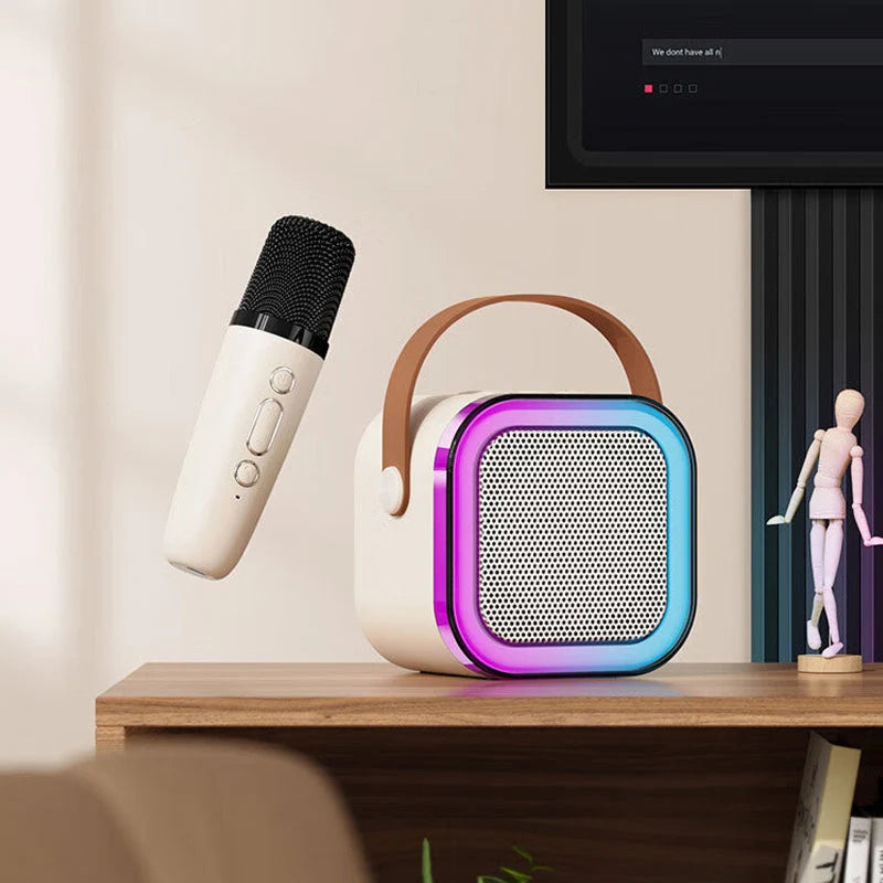 Kids Karaoke Machine Bluetooth Two Wireless Microphones