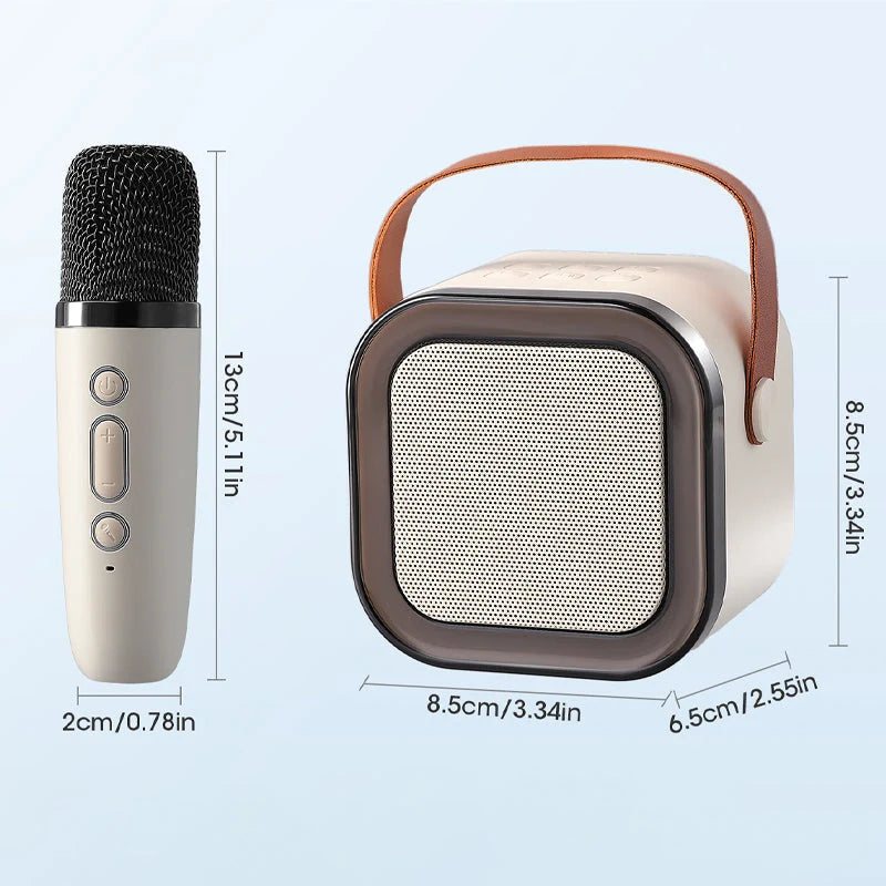 Kids Karaoke Machine Bluetooth Two Wireless Microphones