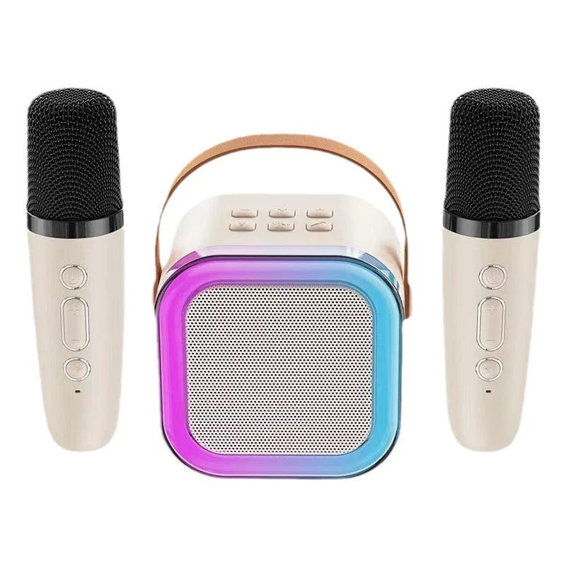 Kids Karaoke Machine Bluetooth Two Wireless Microphones