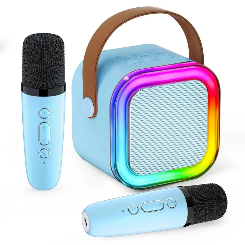 Kids Karaoke Machine Bluetooth Two Wireless Microphones