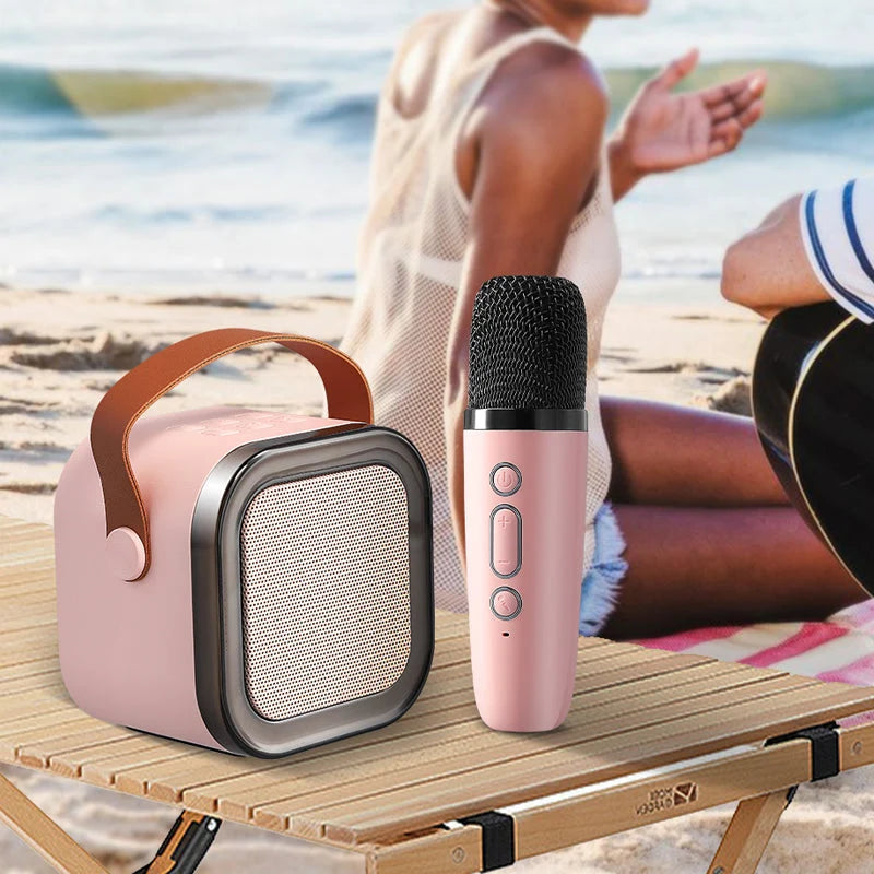 Kids Karaoke Machine Bluetooth Two Wireless Microphones