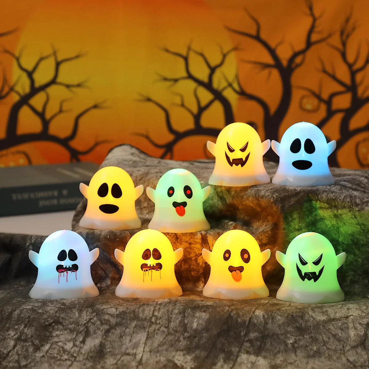 Kids Night Light Ghost-Shaped Child-Safe LED