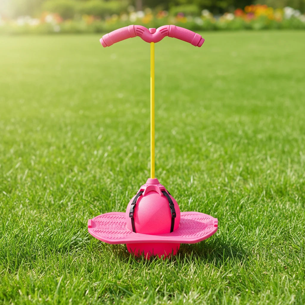 Kids Pogo Jumper Foam-Cushioned Base & Non-Slip Plates