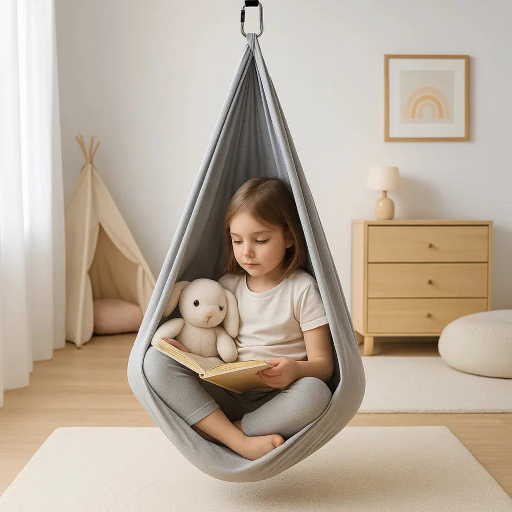 Kids Sensory Swing Breathable Stretch Cotton Ceiling Fitting Kit