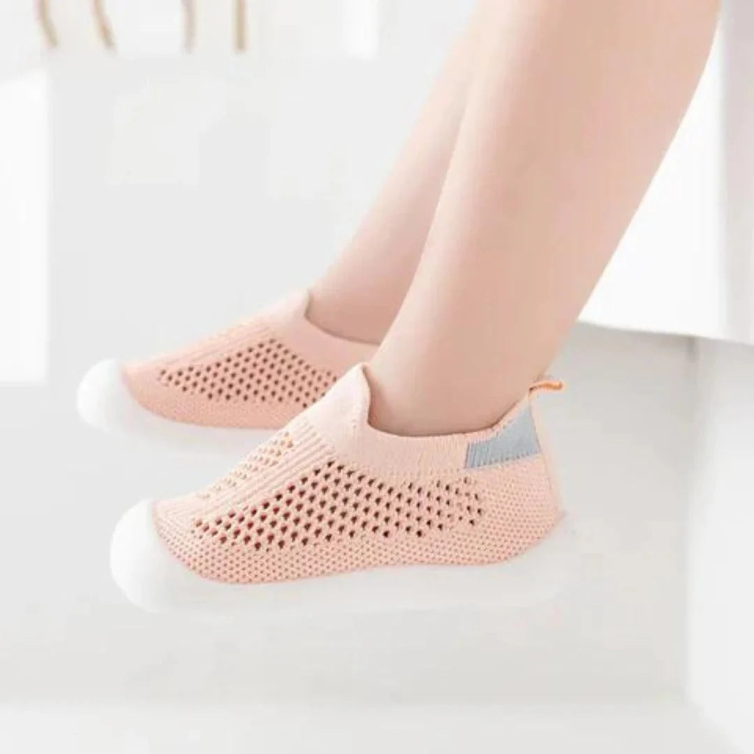 Kids Socks Rubberized Grip Sole Slip-On