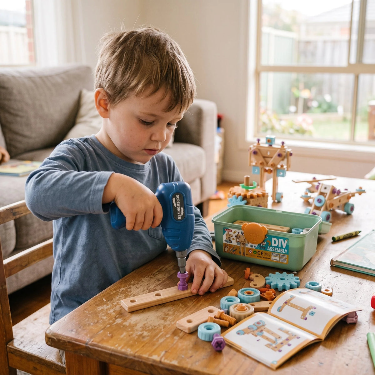 Kids’ Tool Set Electric Drill 126 Pieces