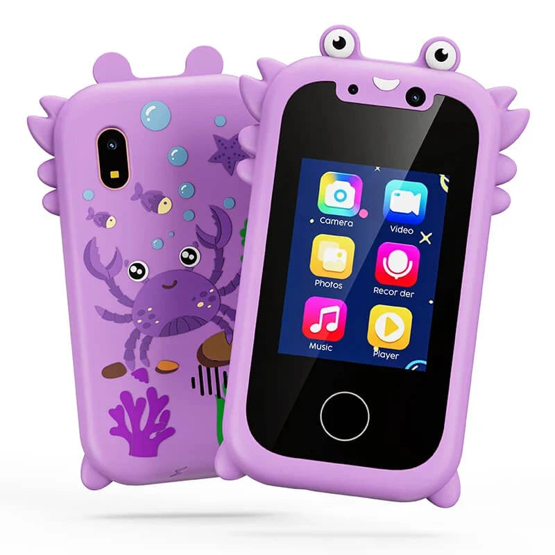 Kids’ Toy Smartphone Dual Camera Touchscreen Learning Games