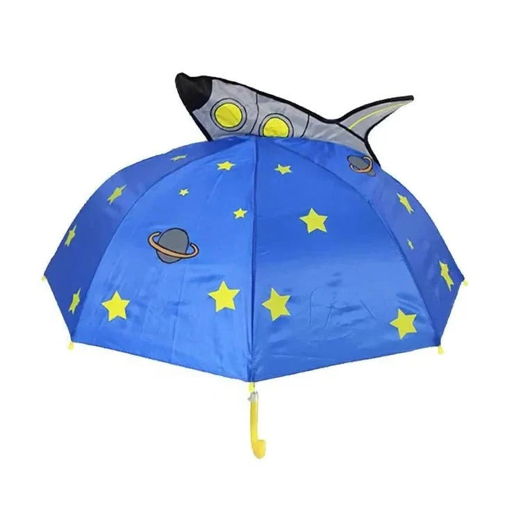 Kids Umbrella Colorful Designs Lightweight Manual Open and Close