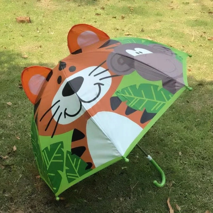 Kids Umbrella Colorful Designs Lightweight Manual Open and Close