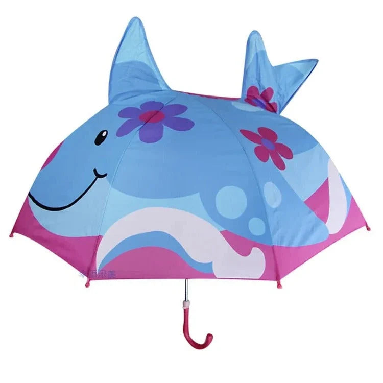 Kids Umbrella Colorful Designs Lightweight Manual Open and Close
