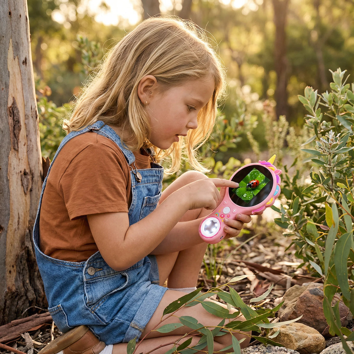 Kids Video Microscope 500x Magnification IPS Screen