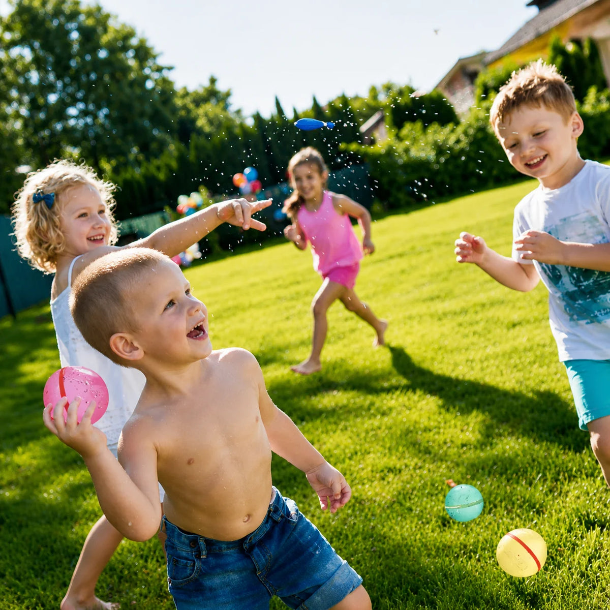 Kids Water Toy Set Reusable Cotton Soft Impact