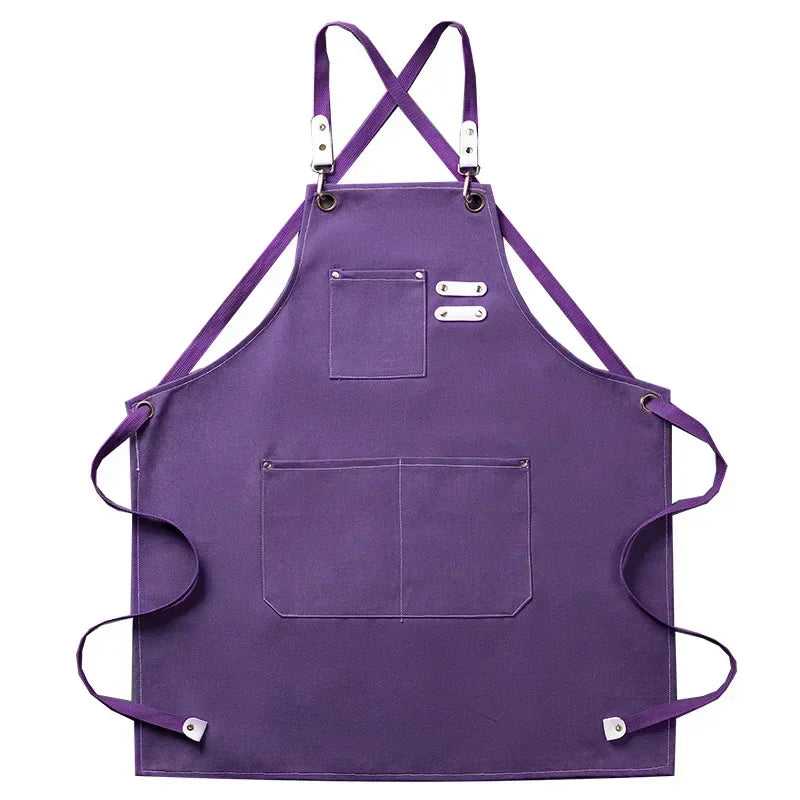 Kitchen Apron Heavy Canvas Adjustable Fit Front Pockets