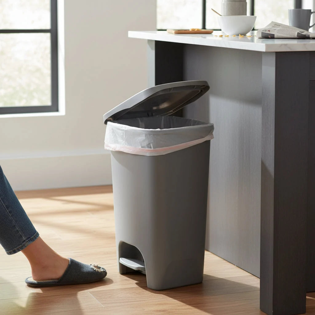 Kitchen Bin Step Pedal 13 Gallon Soft-Close Lid