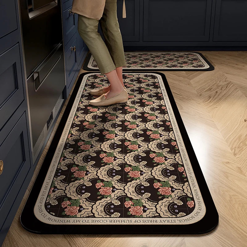 Kitchen Comfort Mat High-Density Foam Non-Slip Backing Wipe-Clean Surface