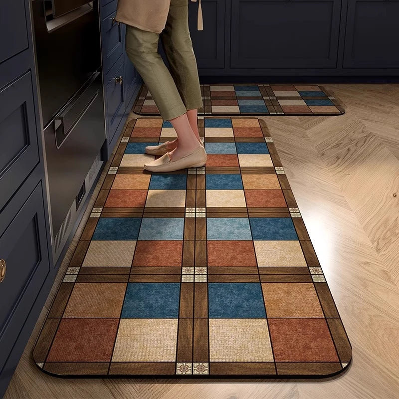 Kitchen Comfort Mat High-Density Foam Non-Slip Backing Wipe-Clean Surface