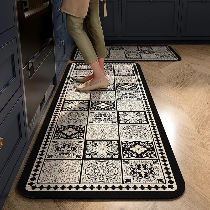 Kitchen Comfort Mat High-Density Foam Non-Slip Backing Wipe-Clean Surface